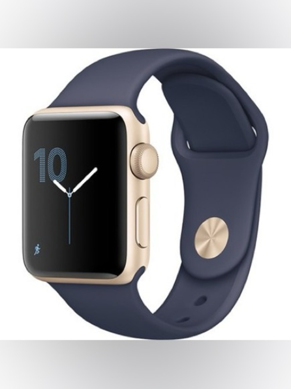 Apple Watch Series 2 - Gold Aluminum Case with Midnight Blue Sport Band